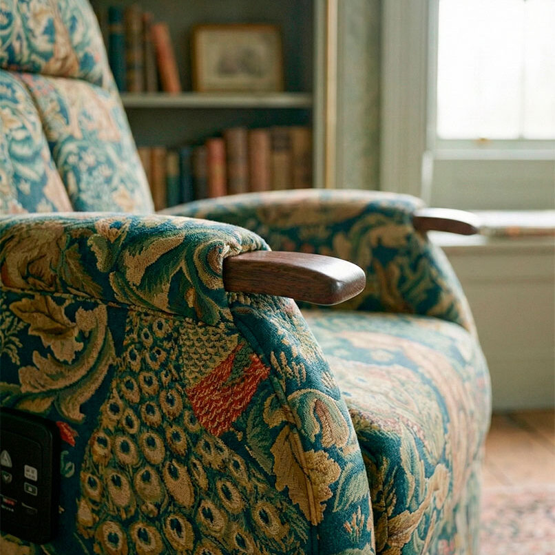 Hexham Rise and Recline Chair. RiseUp Furniture in Scotland & the North of England.