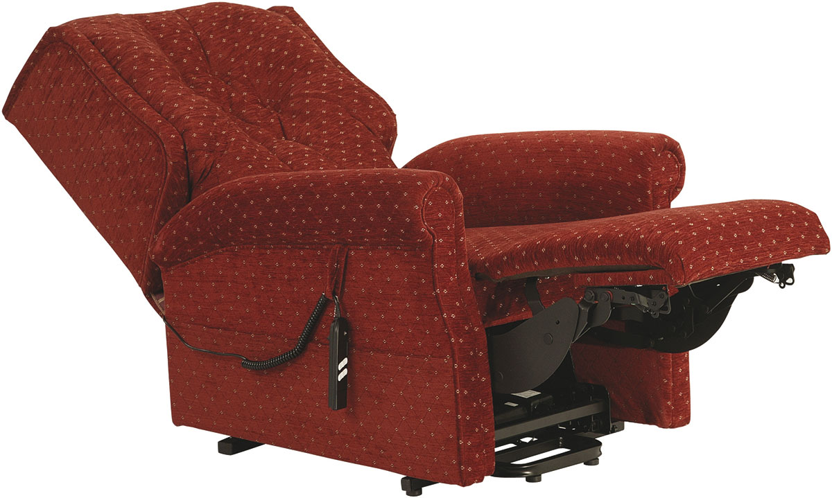 Dual Button Back Reclined Dual Motor Riser Recliner Chair from RiseUp Furniture - Furniture that puts you back in control. Rise and recline chairs, adjustable beds and bath lifts in Scotland, Cumbria and Northumberland