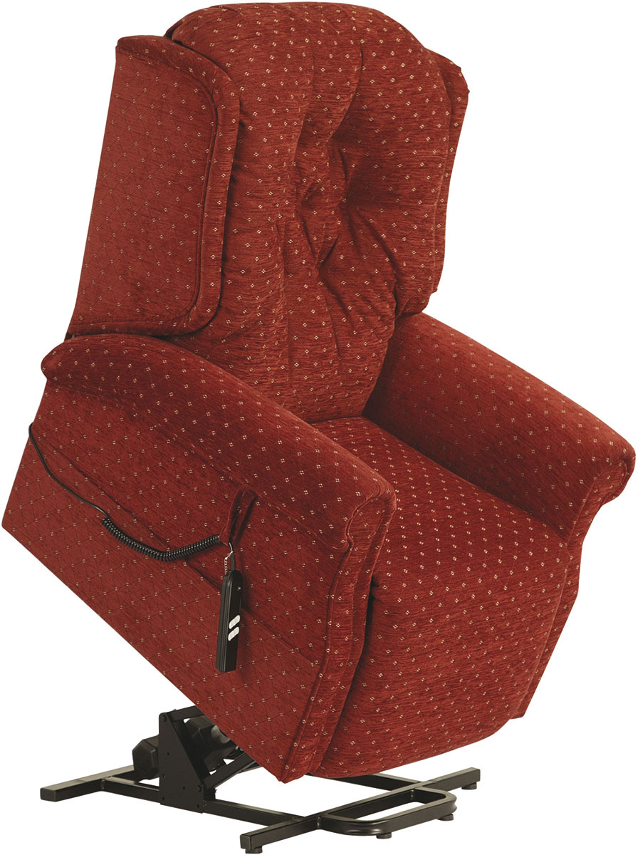 Dual Button Back Rise Dual Motor Riser Recliner Chair from RiseUp Furniture - Furniture that puts you back in control. Rise and recline chairs, adjustable beds and bath lifts in Scotland, Cumbria and Northumberland