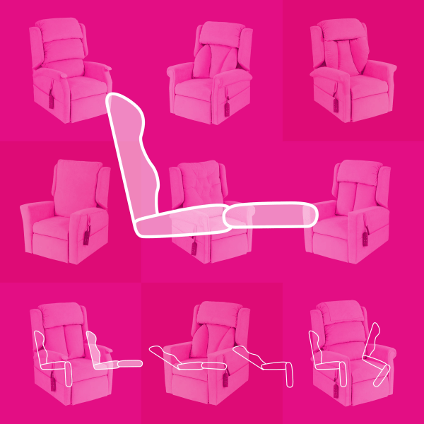Dual Recline 2 Dual Motor Riser Recliner Chair from RiseUp Furniture - Furniture that puts you back in control. Rise and recline chairs, adjustable beds and bath lifts in Scotland, Cumbria and Northumberland