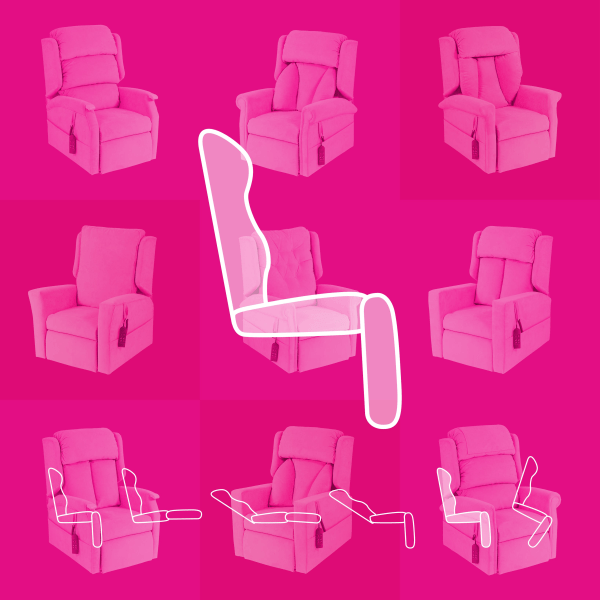 Dual Rise 1 Dual Motor Riser Recliner Chair from RiseUp Furniture - Furniture that puts you back in control. Rise and recline chairs, adjustable beds and bath lifts in Scotland, Cumbria and Northumberland