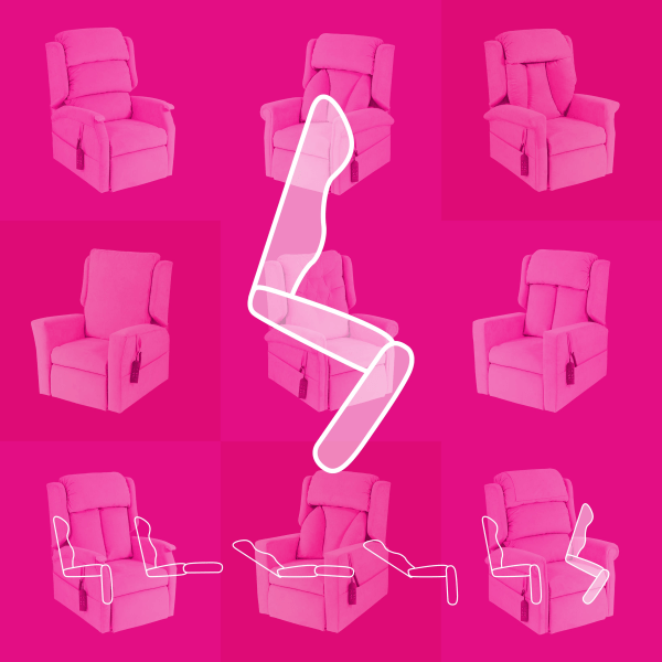 Dual Rise 2 Dual Motor Riser Recliner Chair from RiseUp Furniture - Furniture that puts you back in control. Rise and recline chairs, adjustable beds and bath lifts in Scotland, Cumbria and Northumberland