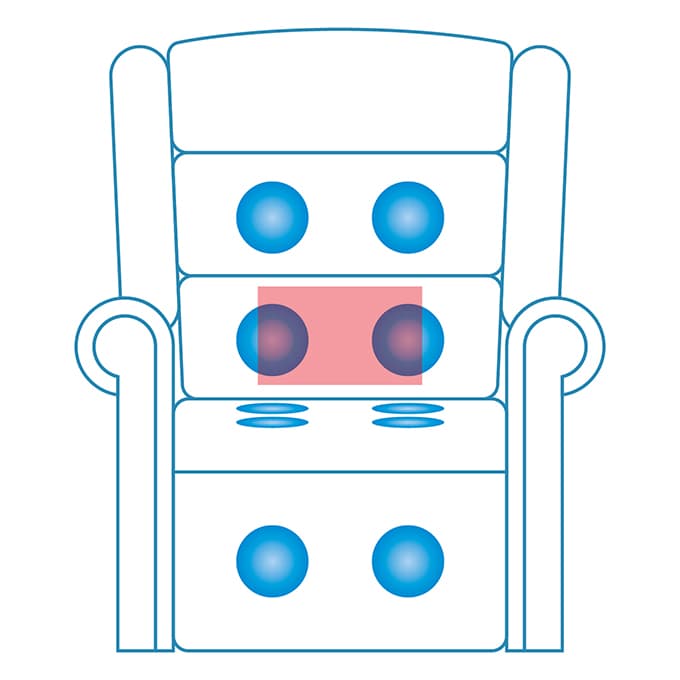 Heat & Massage Options Heat & Massage Options for Rise & Recline Chairs. RiseUp Furniture - Furniture that puts you back in control. Rise and recline chairs, adjustable beds and bath lifts in Scotland, Cumbria and Northumberland
