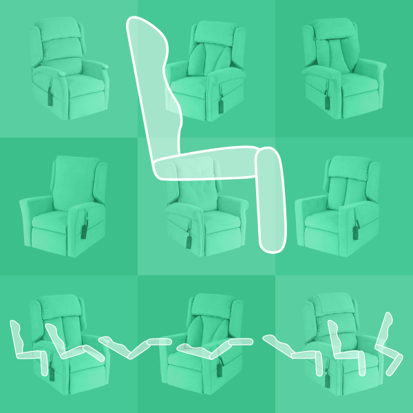 Quad Motor Riser Recliner Chair Mechanism from RiseUp - Mobility Furniture in Scotland, Cumbria and Northumberland