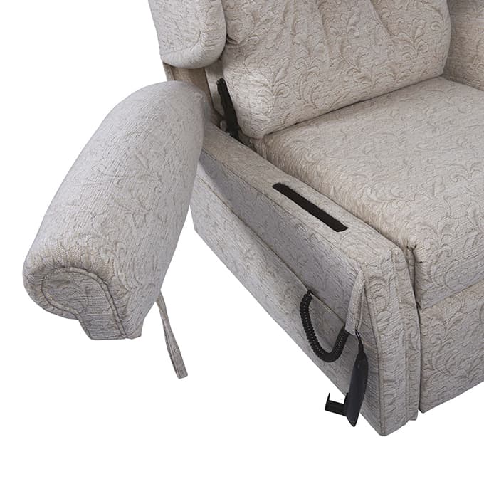 Side Transfer Arms – Swing Swing Side Transfer Arms for Rise & Recline Chairs. RiseUp Furniture - Furniture that puts you back in control. Rise and recline chairs, adjustable beds and bath lifts in Scotland, Cumbria and Northumberland