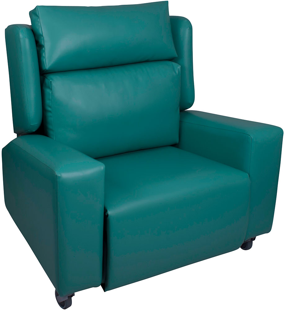 The Bariatric Chair - Green Leather with Square Arms Seated The Bariatric Chair - Green Leather with Square Arms Seated from RiseUp Furniture - Furniture that puts you back in control. Rise and recline chairs, adjustable beds and bath lifts in Scotland, Cumbria and Northumberland